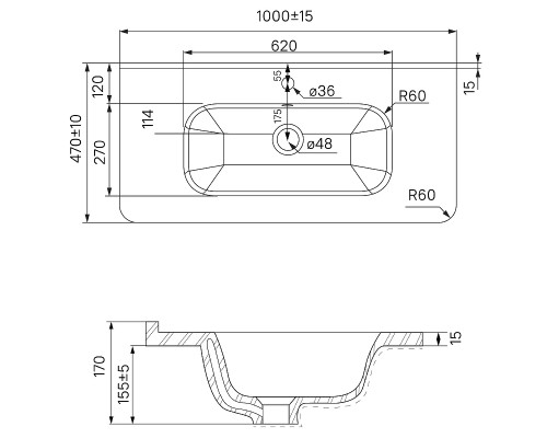 Тумба с раковиной Iddis Edifice 100 EDI10D0i95K подвесная Темно-серая