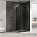 Душевой уголок Abber Schwarzer Diamant 100x100 профиль Черный стекло тонированное