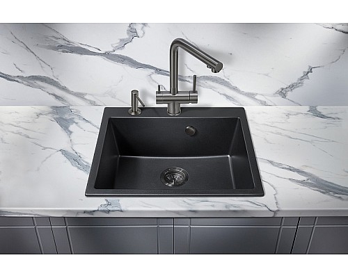 Смеситель для кухни Milacio Ultra MCU.558.GM Вороненая сталь