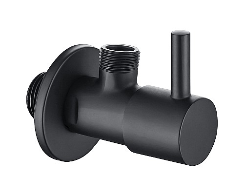 Запорный вентиль Aquatek AQ2450MB угловой Черный матовый