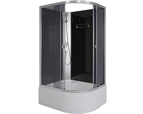 Душевая кабина Niagara Eco 110x80 R E110/80/40L/TN/BK без гидромассажа