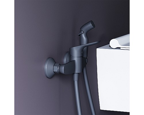 Гигиенический душ со смесителем Damixa Jupiter 778000300 Черный матовый