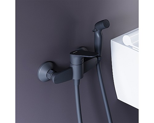Гигиенический душ со смесителем Damixa Jupiter 778000300 Черный матовый