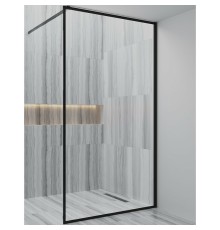 Душевая перегородка Paini 110 PAINI-WalkIN110F профиль Черный матовый стекло прозрачное