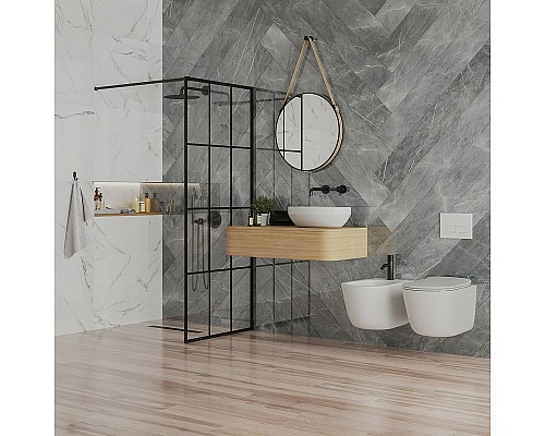 Душевой лоток Paini Harmony 850 CH850HC с Черной матовой решеткой