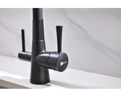 Смеситель для кухни Lemark Comfort Черный матовый