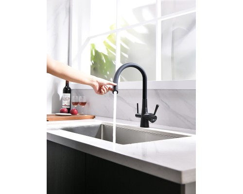Смеситель для кухни Lemark Comfort Черный матовый