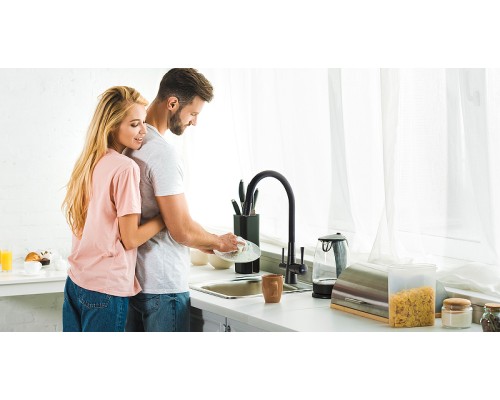 Смеситель для кухни Lemark Comfort Черный матовый