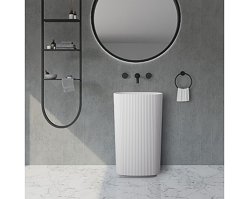 Раковина Abber Stein 55 AS2502-H Белая матовая