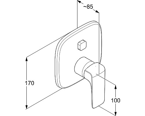 Смеситель для душа Kludi Ameo 416590575 Хром