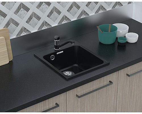 Кухонная мойка GranFest Quarz GF-Z17 Темно-серая