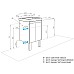 Тумба под раковину Aquaton Сканди Doors 45 1A278701SD010 Белая