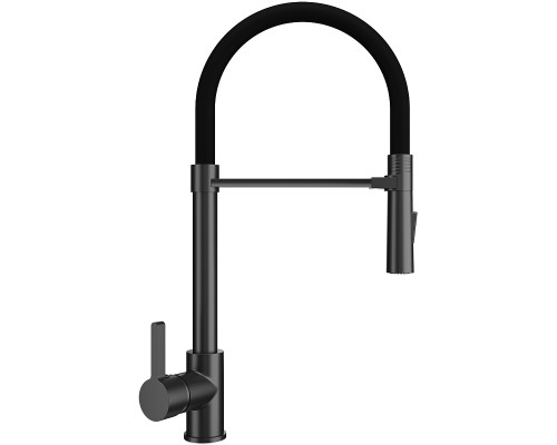 Смеситель для кухни Ulgran Classic U-024 Черный матовый