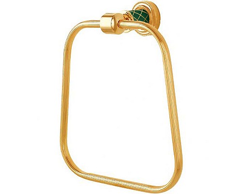 Кольцо для полотенец Boheme Murano 10905-GR-G Золото Бирюзовое