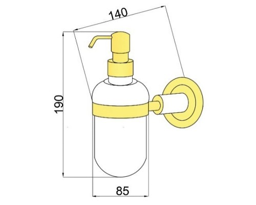 Дозатор для жидкого мыла Boheme Murano 10912-B-CR Хром Черный