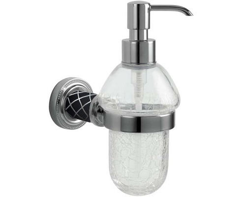 Дозатор для жидкого мыла Boheme Murano 10912-B-CR Хром Черный