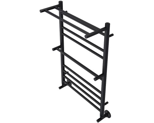 Водяной полотенцесушитель Aquatek Альфа П10 500x800 AQ RRP1080BL с полкой Черный муар