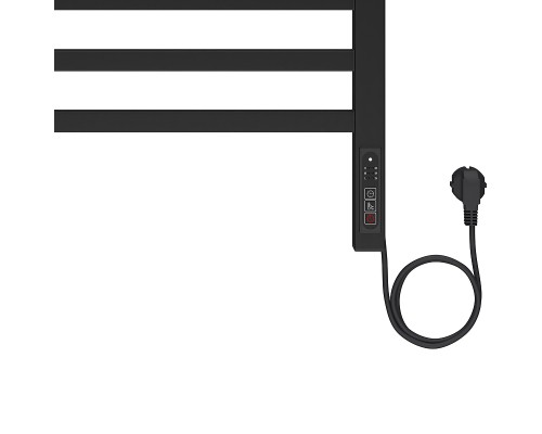 Электрический полотенцесушитель Aquatek Поларис П10 500x900 AQ EL KO1090BL Черный муар