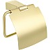 Держатель туалетной бумаги Fixsen Trend Gold FX-99010 с крышкой Матовое золото