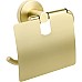 Держатель туалетной бумаги Fixsen Comfort Gold FX-87010 с крышкой Золото матовое