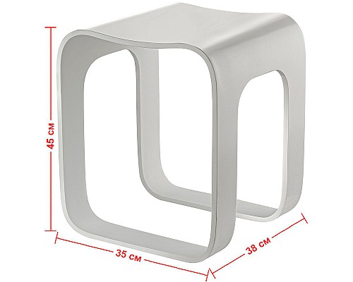 Стульчик для ванной Geralis T-W-R Белый