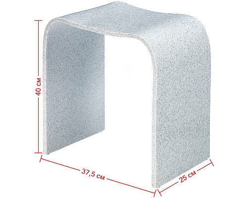 Стульчик для ванной Geralis T-DS Серый