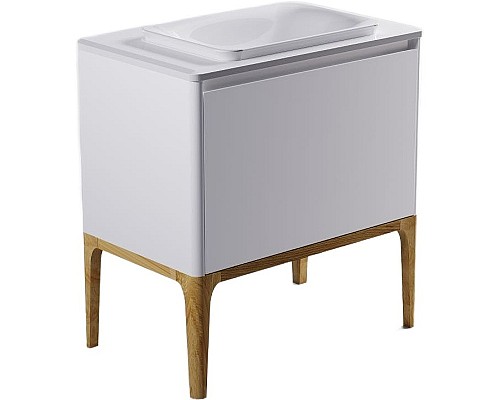 Тумба под раковину Astra Form Капелла 80 03110007 подвесная Белая