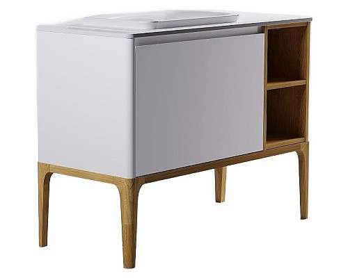 Тумба под раковину Astra Form Капелла 80 03110007 подвесная Белая