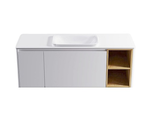 Тумба под раковину Astra Form Капелла 80 03110007 подвесная Белая