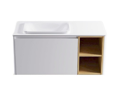 Тумба под раковину Astra Form Капелла 80 03110007 подвесная Белая