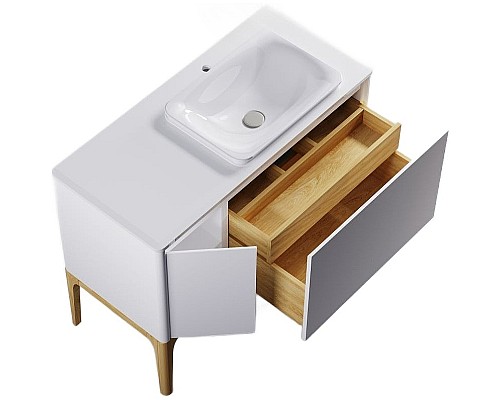 Тумба под раковину Astra Form Капелла 80 03110007 подвесная Белая