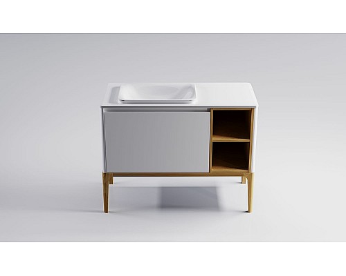 Тумба под раковину Astra Form Капелла 80 03110007 подвесная Белая