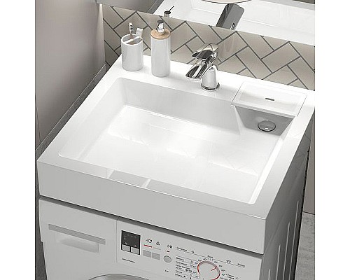 Раковина Reflection Delta 60 RX6055DE на стиральную машину Белая