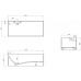 Ванна из искусственного камня Abber Stein 170x72 AS9640-1.7 без гидромассажа