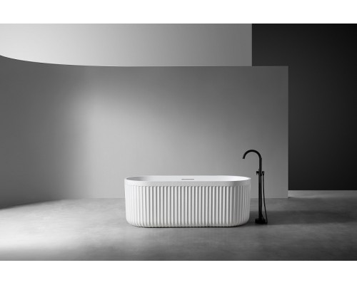 Ванна из искусственного камня Abber Stuttgart 170x75 AM9925 Белая матовая без гидромассажа