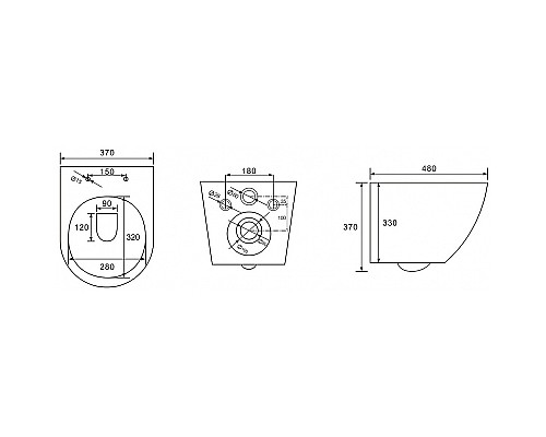 Унитаз Abber Bequem AC1100MW подвесной Белый матовый с сиденьем Микролифт