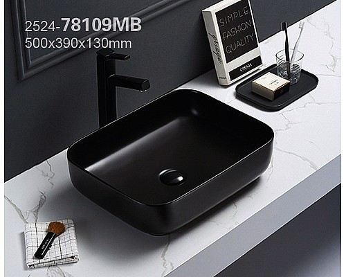 Раковина-чаша Azario 50 AZ-78109MB Черная матовая