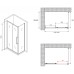 Душевой уголок Abber Schwarzer Diamant 160x60 профиль Черный стекло прозрачное