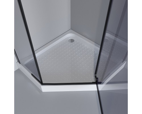 Душевой уголок Niagara Eco 100х100 NG-010-14DT профиль Черный стекло тонированное