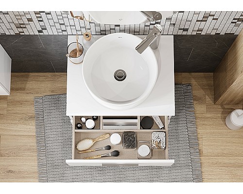 Тумба под раковину Roca Victoria 60 A857468806 подвесная Белый глянец