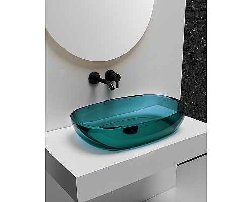 Раковина-чаша Abber Kristall 60 AT2805Aquamarin Бирюзовая