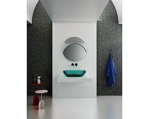 Раковина-чаша Abber Kristall 60 AT2805Aquamarin Бирюзовая