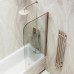 Шторка на ванну Maybah Glass 500x1400 поворотная на монопетле Бронза стекло сатиновое