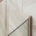 Шторка на ванну Maybah Glass 500x1400 поворотная на монопетле Бронза стекло сатиновое