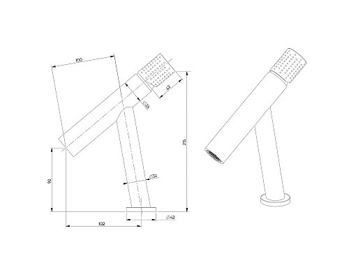 Смеситель для раковины Bronze de Luxe Liberty 102GG Графит