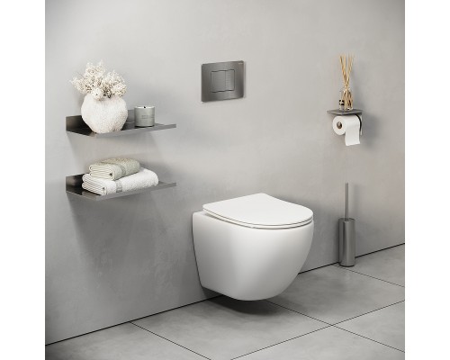 Клавиша смыва Grossman Classic 700.K31.04.42M.42M Графит сатиновый