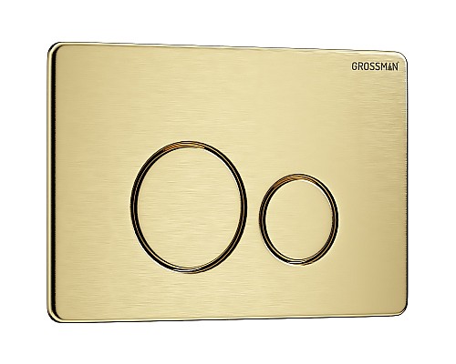 Клавиша смыва Grossman Style 700.K31.05.32M.32M Золото сатиновое