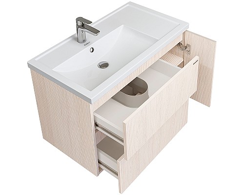 Тумба под раковину Grossman Юнит 80 2080141 подвесная Кадена лайт