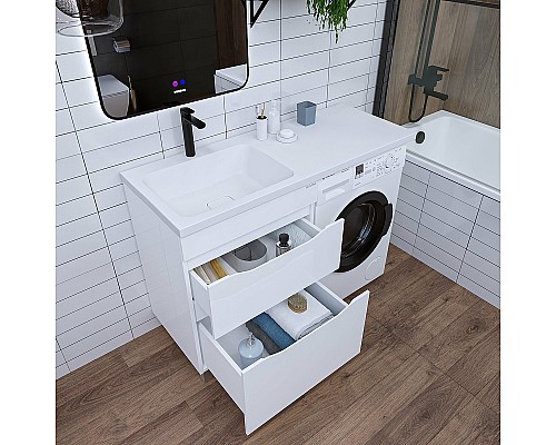 Раковина Grossman Madera Камилла 110 L 1101031 на стиральную машину Белая
