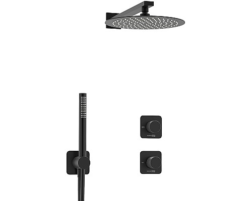 Душевая система WasserKRAFT Fulda A5251.299.219.258.302.242.217 Черная матовая